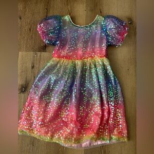 Lola + The Boys Rainbow Magic Sequin Dress Size 8